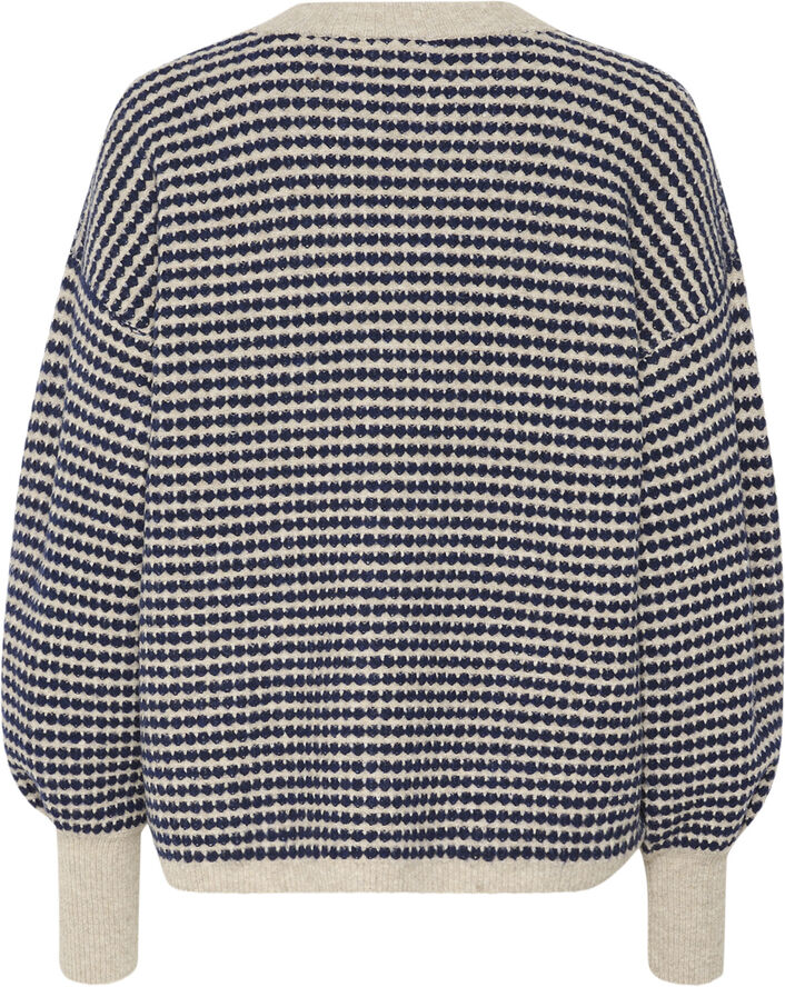 Kaffe KAellery Knit Pullover Feather gray/ blue structure