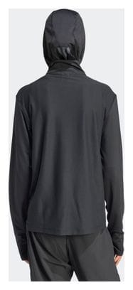 Haut 1/2 zip Adidas Own The Run Noir Femme