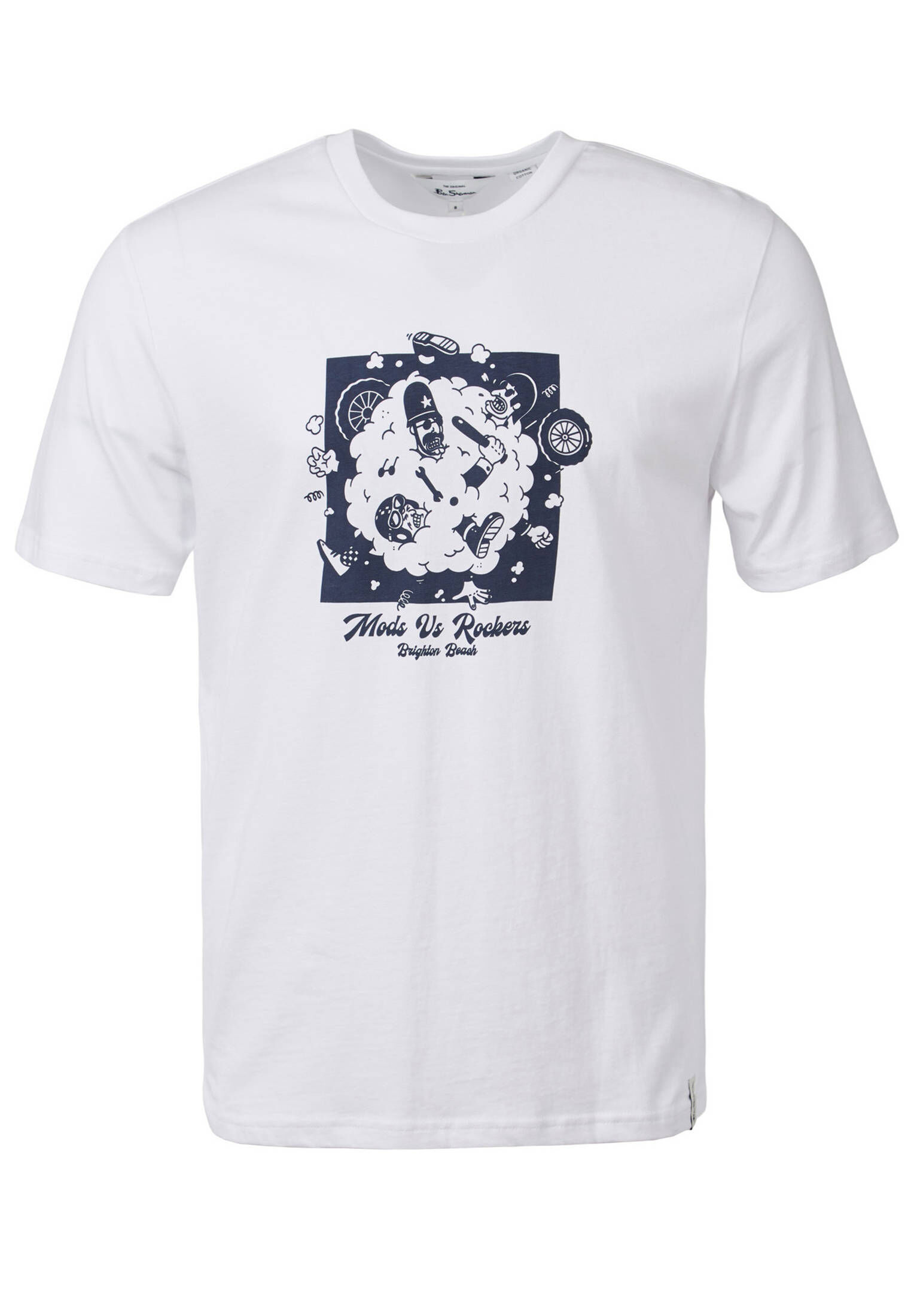 Ben Sherman| Herren T-Shirt Mods V Rockers