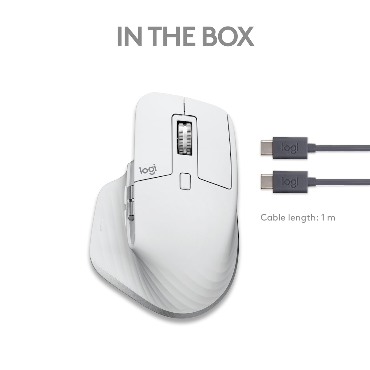 Logitech MX Master 3S for Mac trådløs mus (grå)