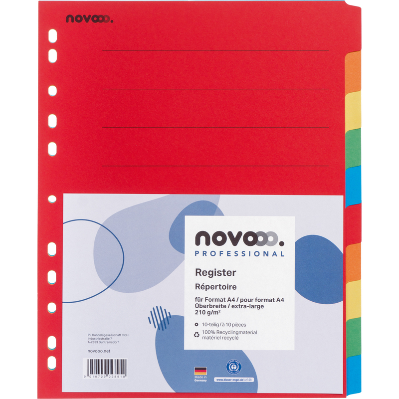 novooo Register Professional, A4+, 10-teilig