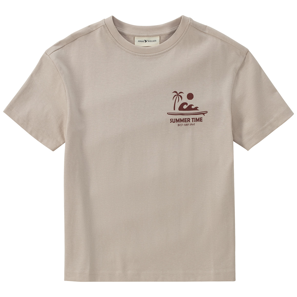 Jonas Nielsen Jungen T-Shirt mit Backprint beige