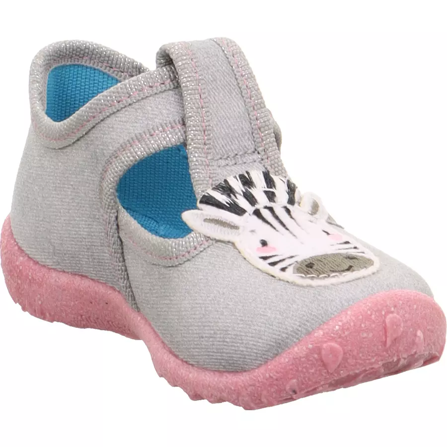 superfit Hausschuh Spotty Zebra grau (mittel)