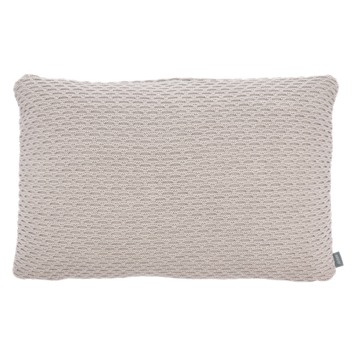 Södahl Wave Strik Pude, Beige, 40x60 cm