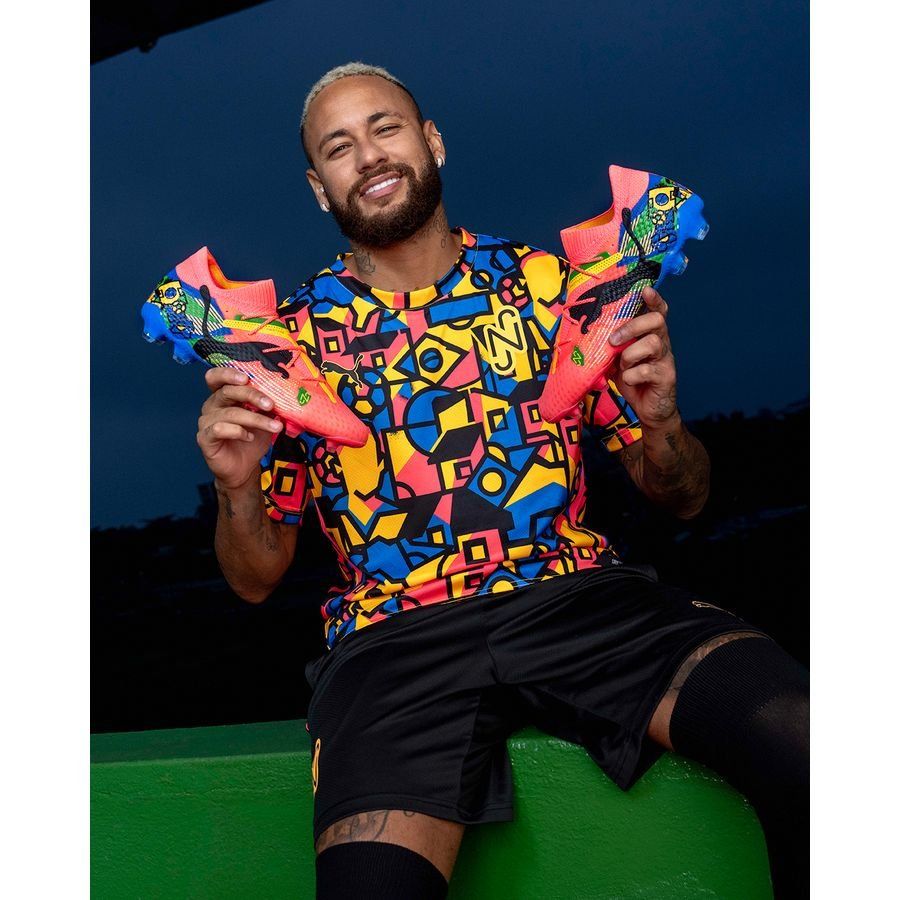 PUMA Future 7 Ultimate FG/AG NJR Copa - Crépuscule/Noir/Sun Stream/PUMA Green/Bleu ÉDITION LIMITÉE