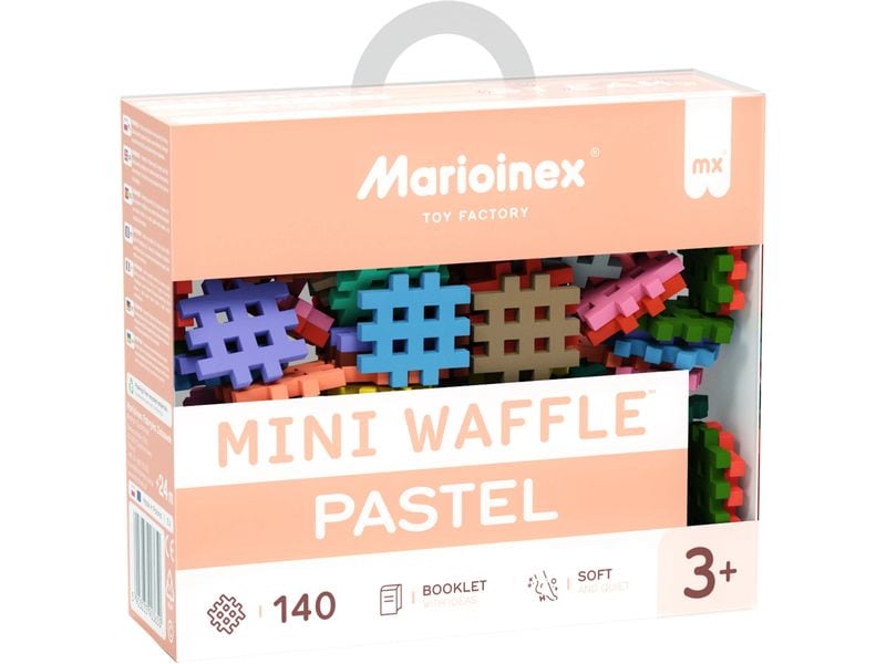 Max Bersinger Baukasten Marioinex Mini Waffle Pastell - 140 Konstruktionsspielzeug