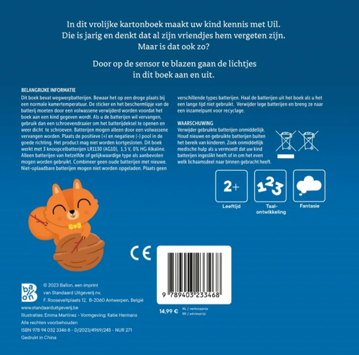 Uil is jarig (lichtjesboek) 1+