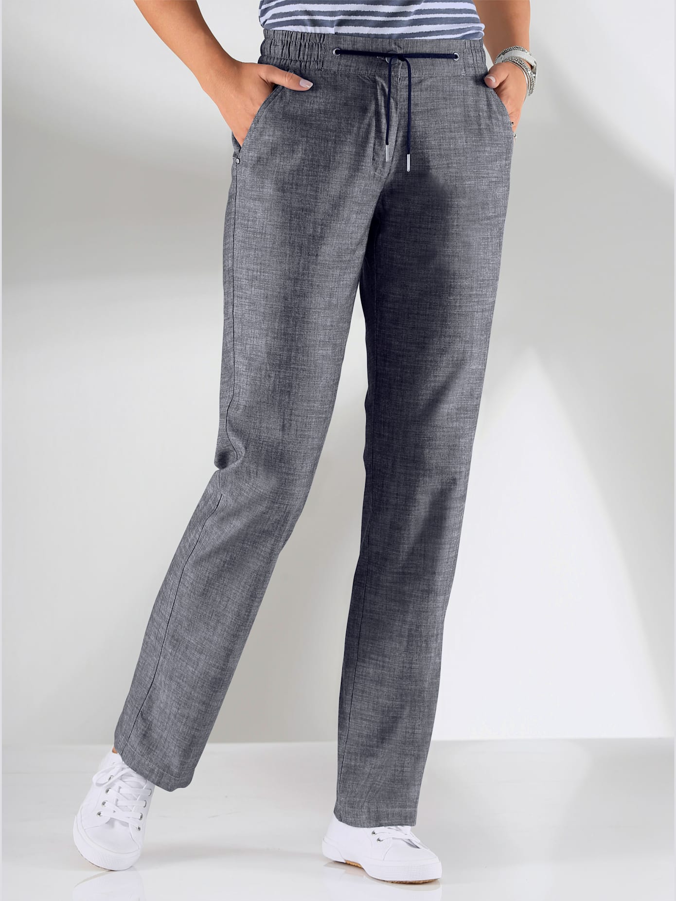 Pantalon coupe sportive ceinture élastique