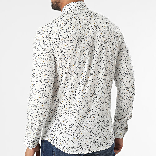 Chemise Manches Longues Colmano Blanc Floral