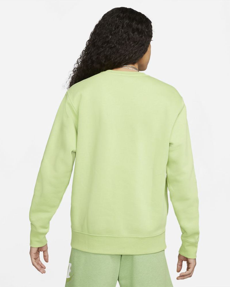 Sweat-shirt Nike Sportswear Club Fleece Vert Vif pour homme