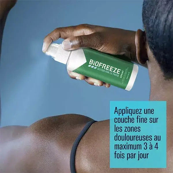 Biofreeze Spray Action par le Froid Muscles et Articulations Lot de 2 x 118ml