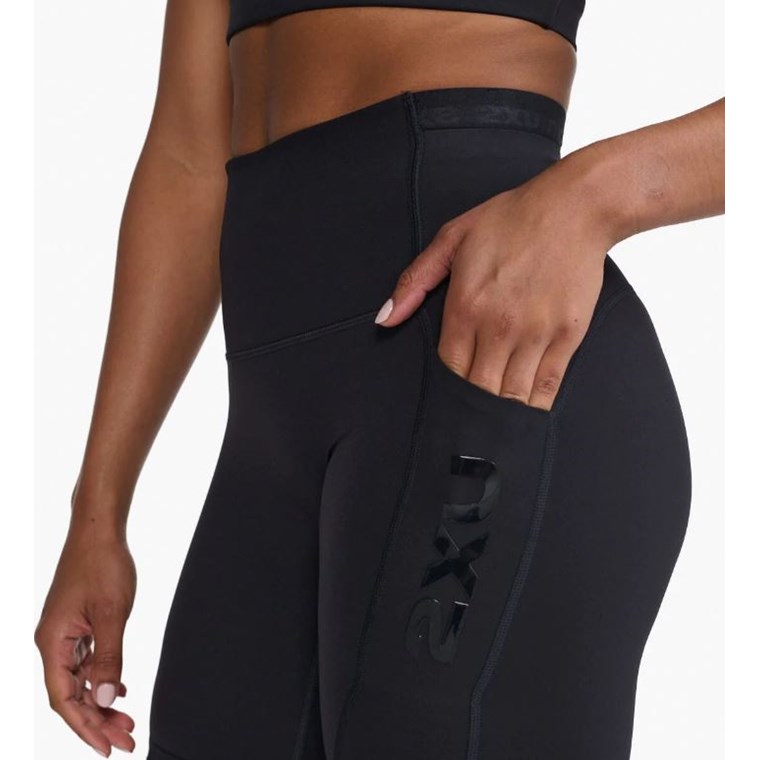 2XU Form Stash Hi-Rise Bike Short Black/Black