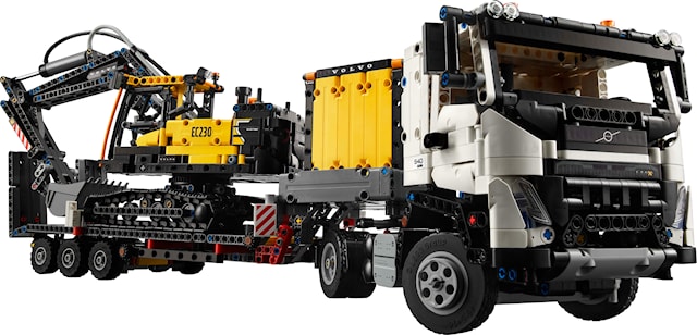 Volvo FMX-trailer og EC230 el-gravemaskin LEGO® Technic (42175)