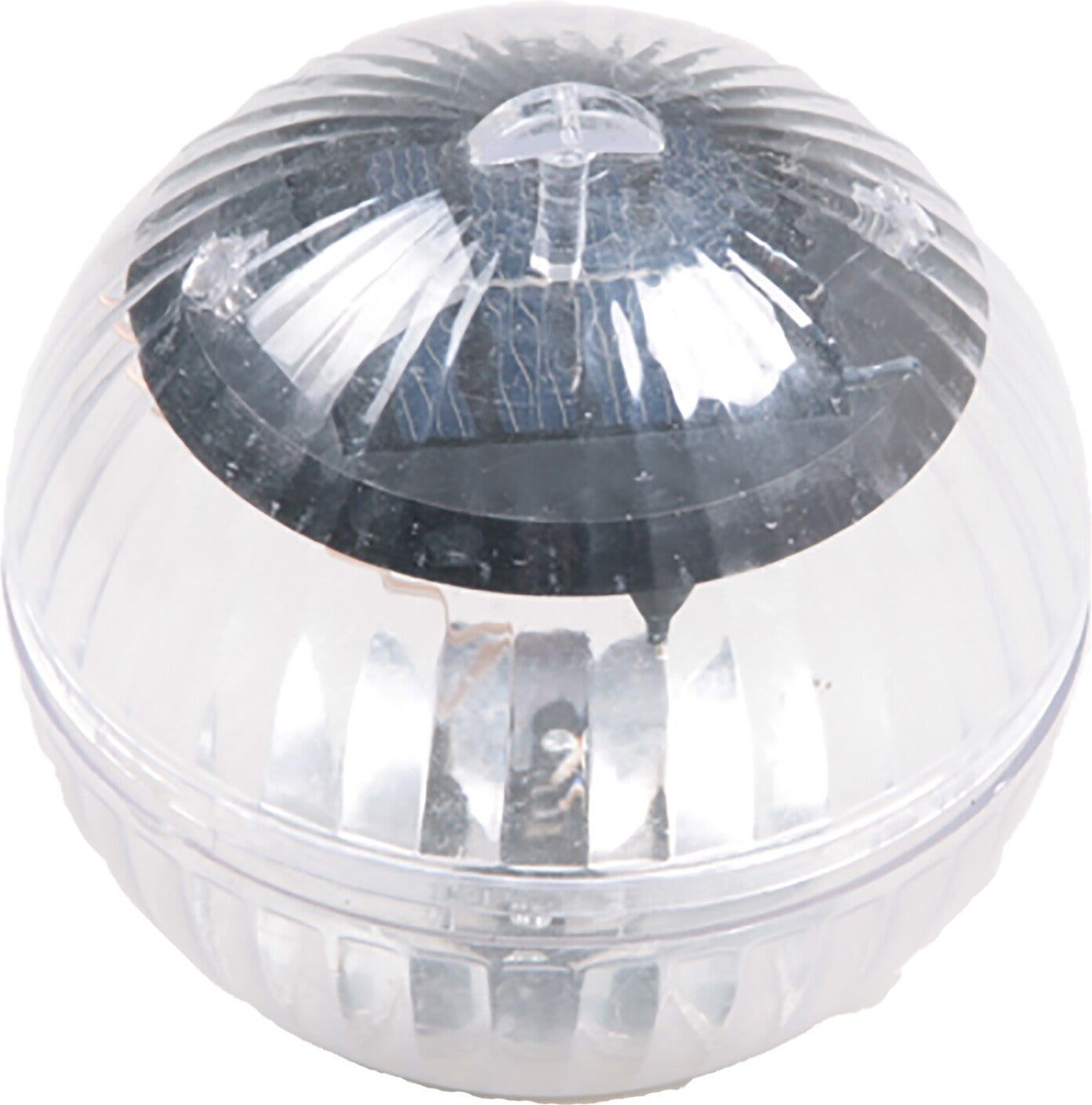 Just Sun solar drijver bal John transparant D 10 H 10 cm