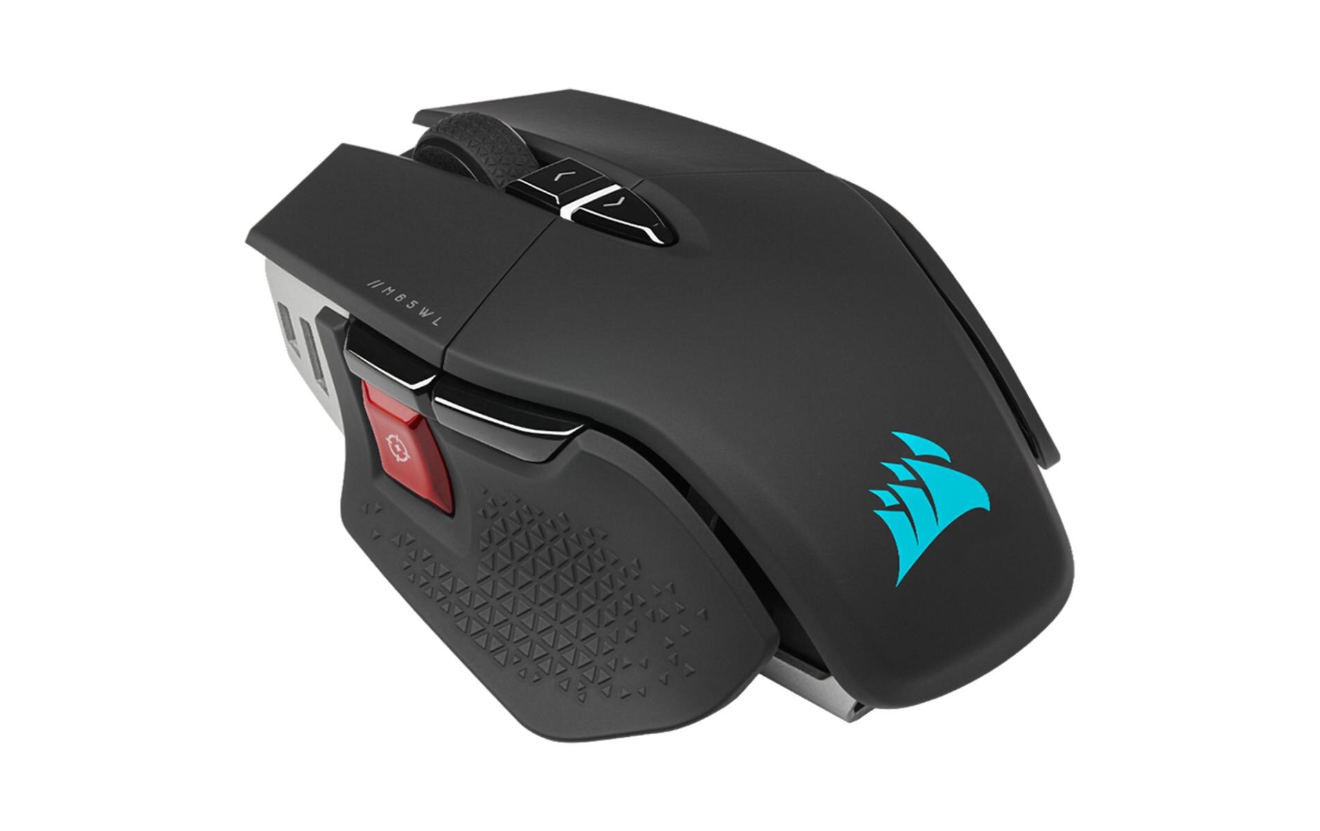 Gaming-Maus M65 RGB Ultra Wireless Schwarz<br>Kabellose Gaming-Mouse mit geringem Eigengewicht und programmierbaren Tasten, speziell konzipiert für FPS-Spiele