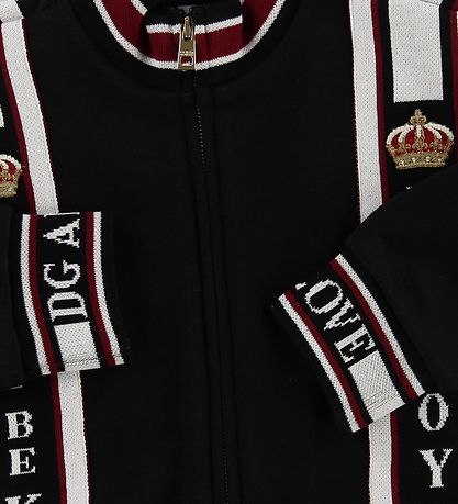 Dolce & Gabbana Cardigan - Schwarz m. Logo