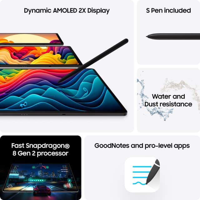 Samsung Galaxy Tab S9 WiFi-tablet 8/128GB (graphite)