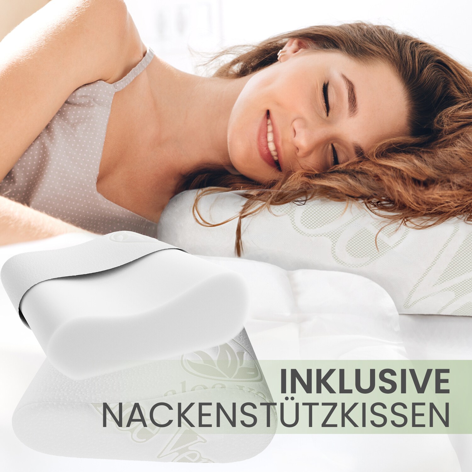 Bestschlaf Reise-Set Matratzenauflage & Kissen