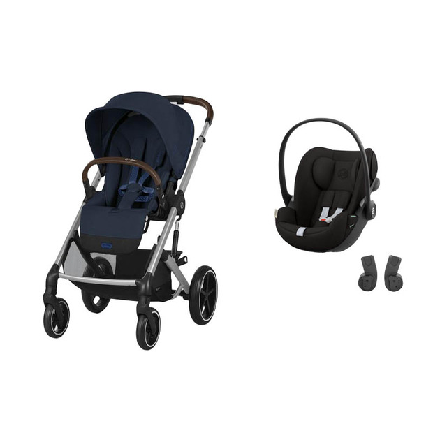 Poussette DUO Balios S Lux Ocean Blue + Cloud G Magic Black - CYBEX