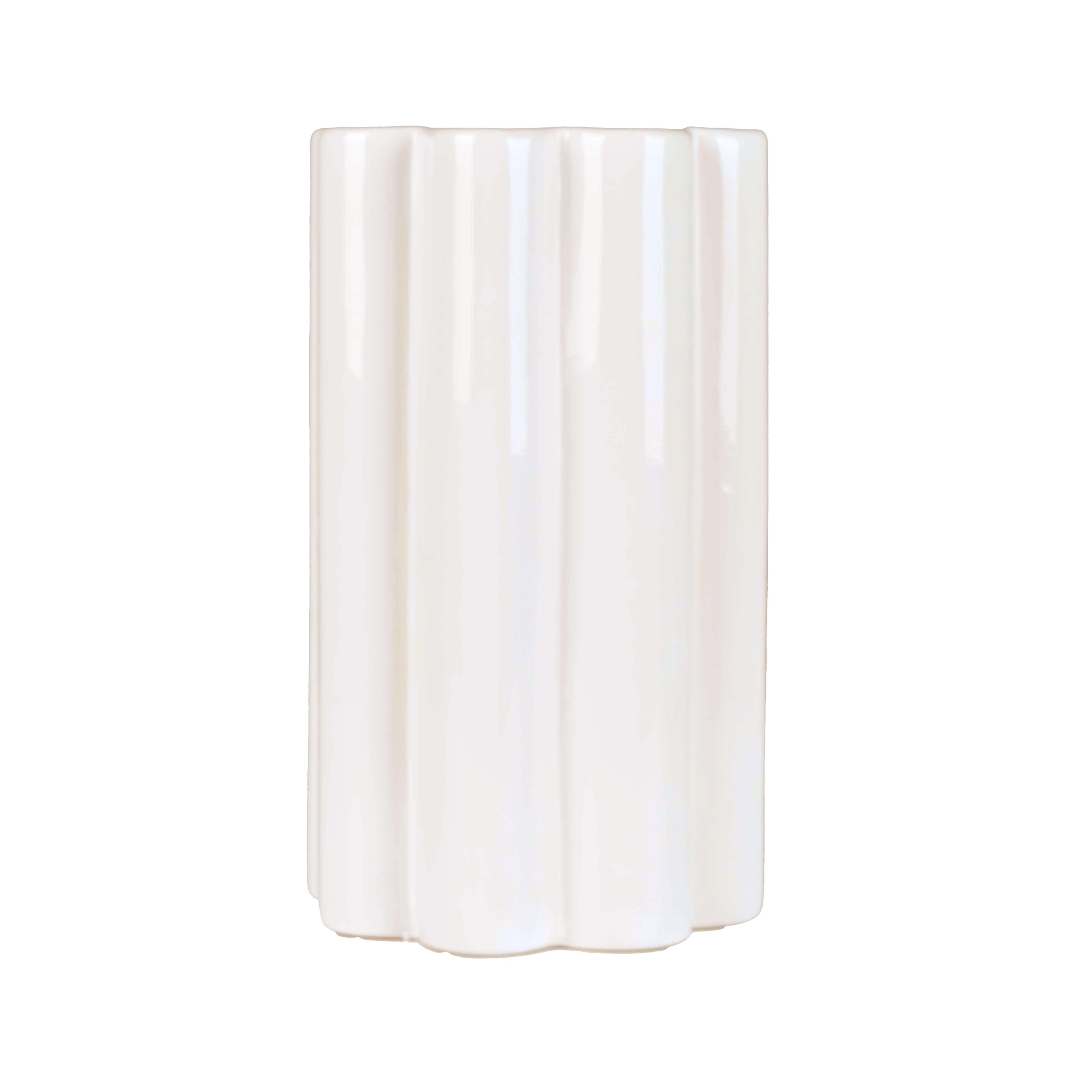 VASE SHANI ECRU CERAMIQUE H.25CM