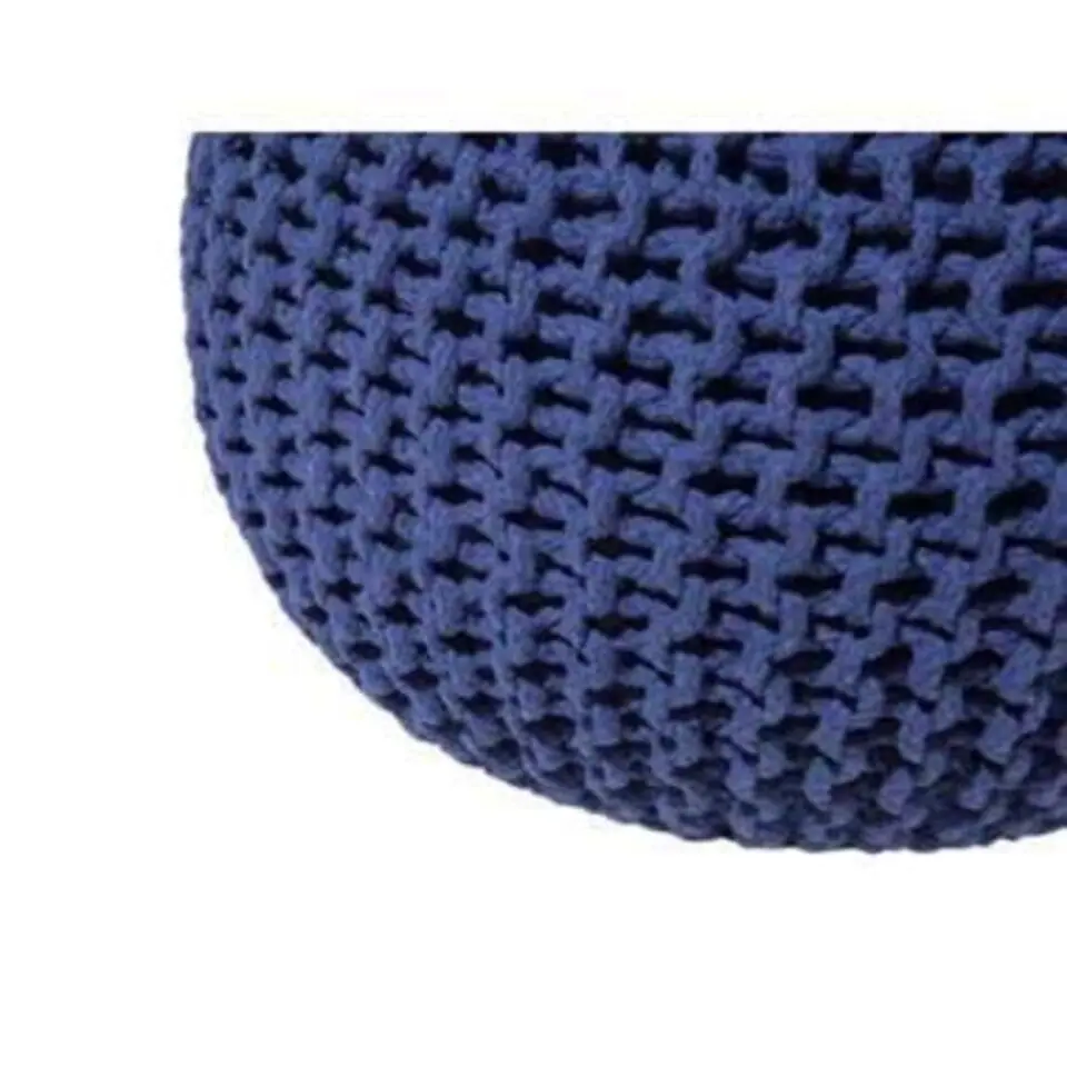 CONRAD - Poef - Blauw - 50 cm - Katoen