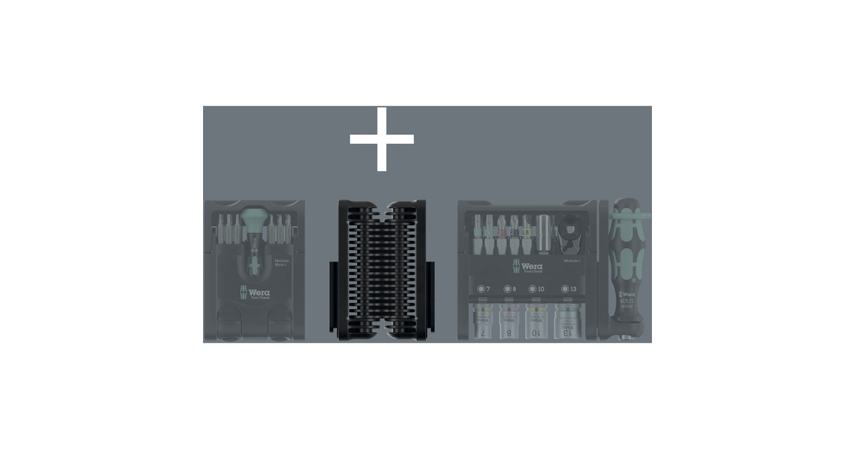 WeraScharnier voor Tool-Check Modular adapter  (Zwart)