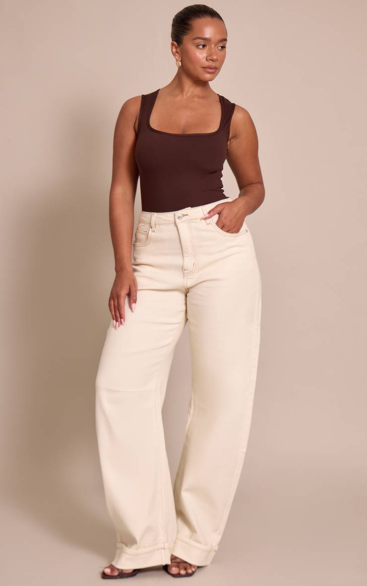 Chocolat Body Sculptant Col Carré Shape