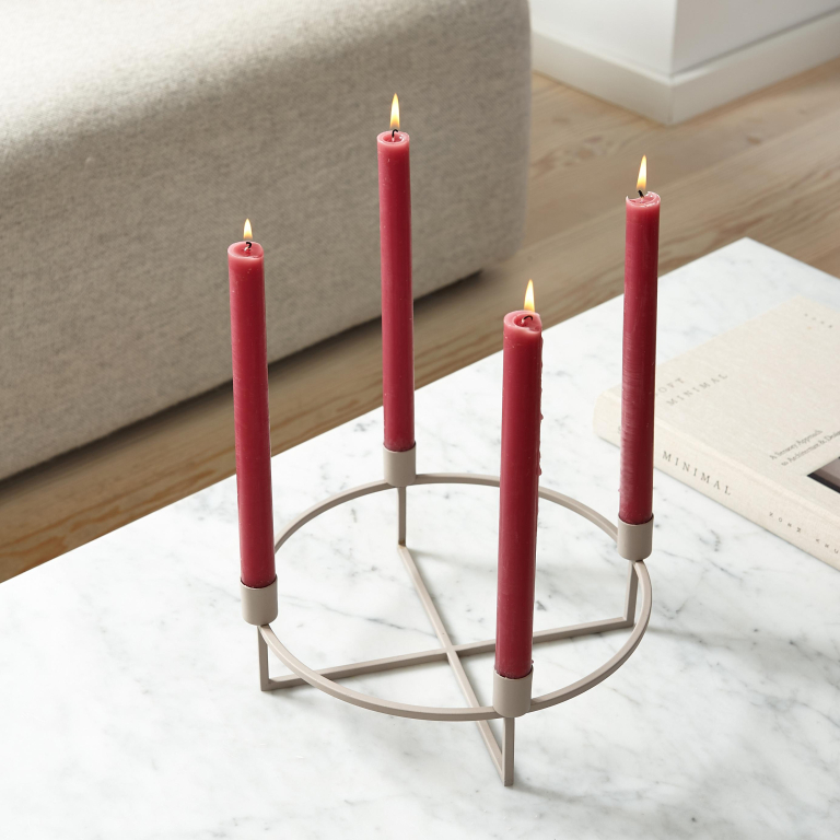 HANA 4flames kandelaar Ø28 wit