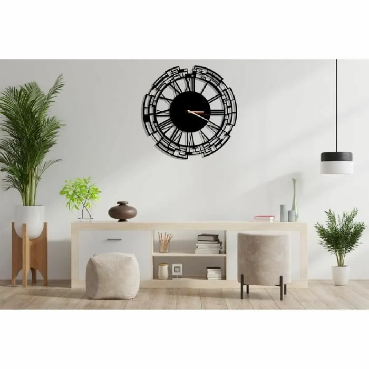 Dekory Venise Horloge Murale Métal 50 cm