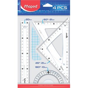 Kit de géométrie Medium Start 242, 4 pièces