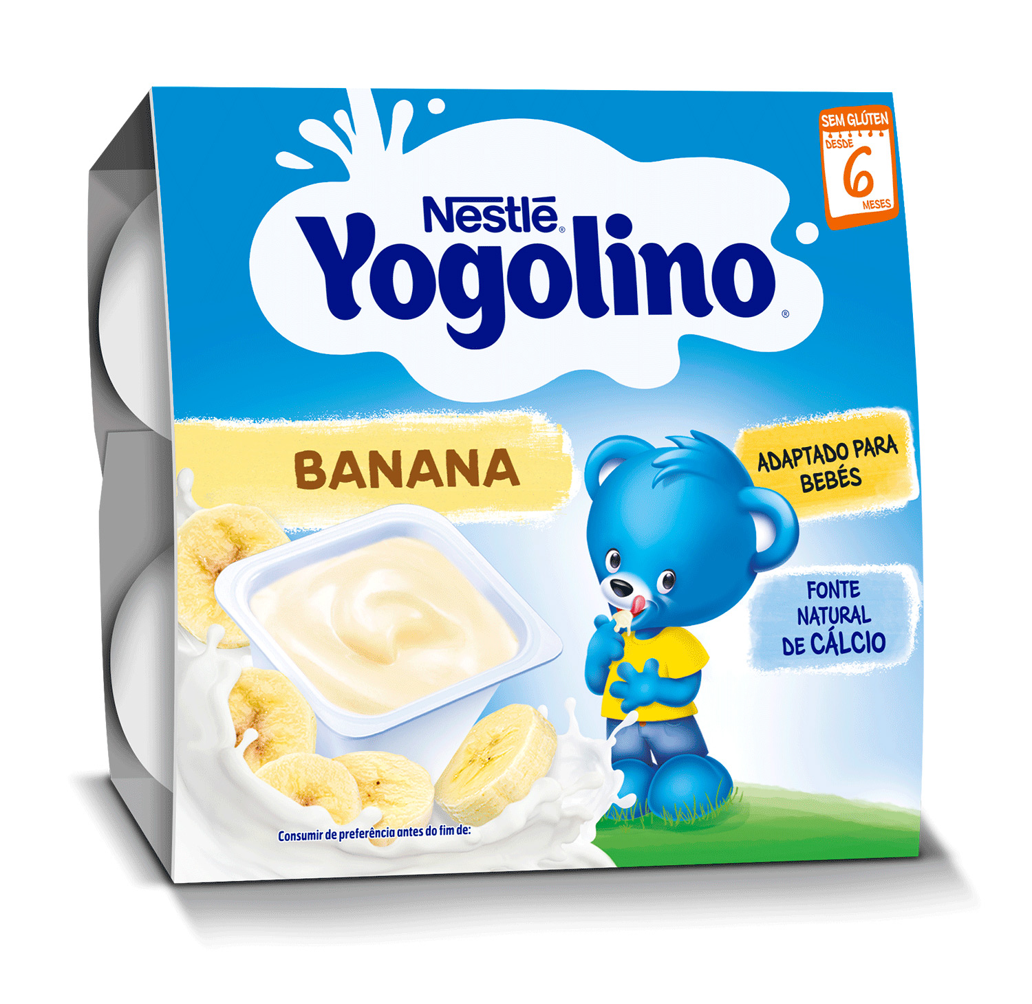 SOBREMESA LÁCTEA NESTLÉ YOGOLINO BANANA 4X100G