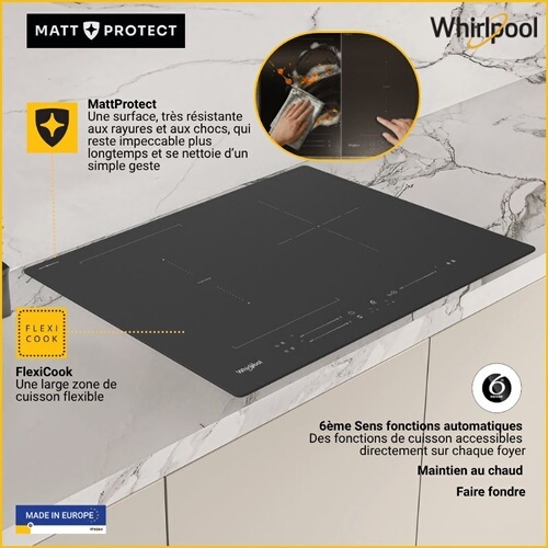 Plaque induction Whirlpool WLS9565NEBM MattProtect