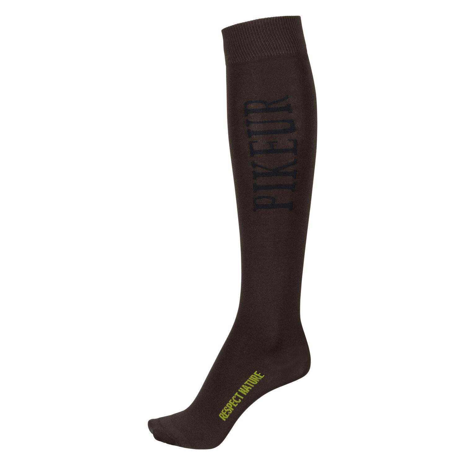 PIKEUR Tube Kniestrümpfe Respect Nature - darkchocolate/grey