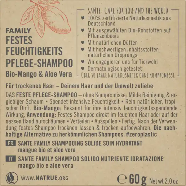 FAMILY Festes Feuchtigkeits Pflege-Shampoo