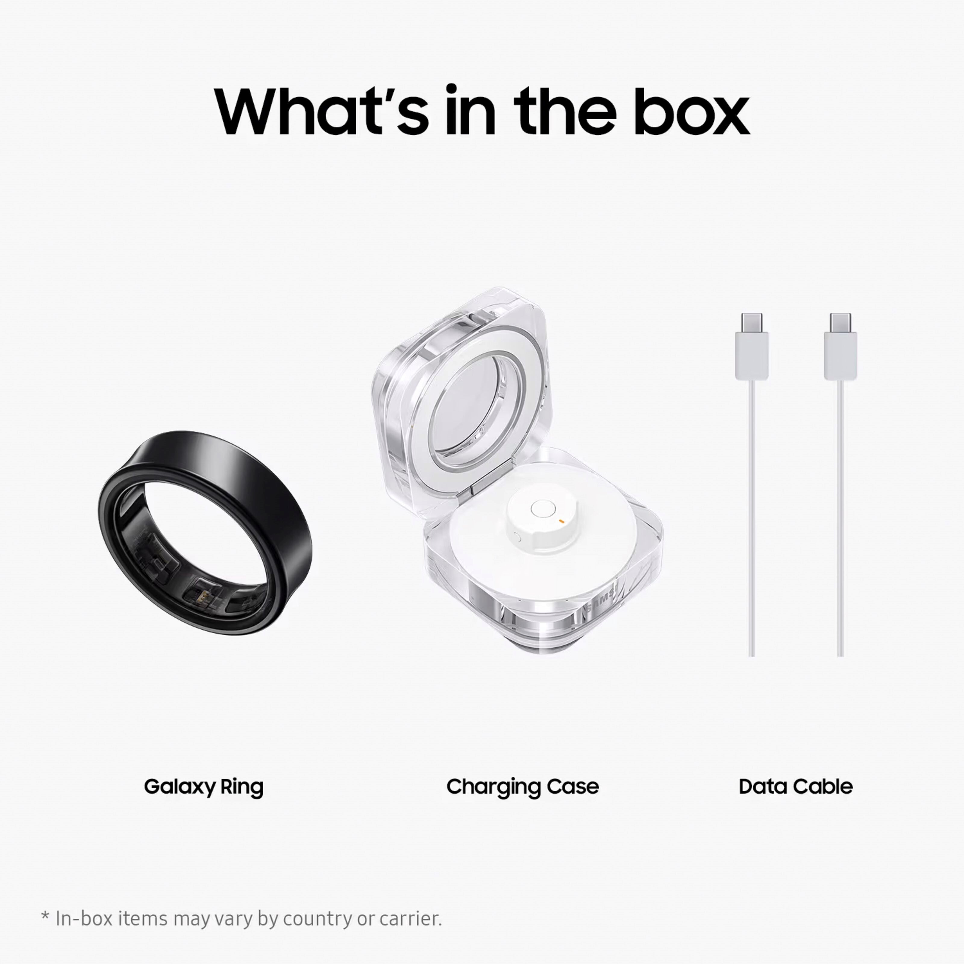 Samsung Galaxy Ring - Titanium Black Størrelse 10