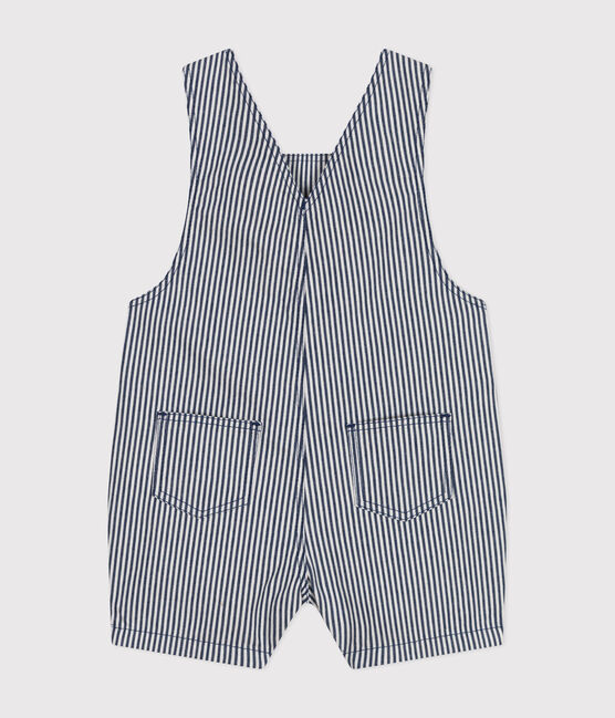 Salopette courte en toile bébé