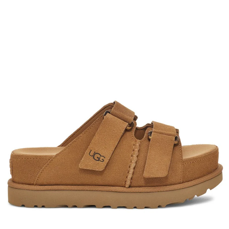 UGG  W Goldenstar Hi Slid sandaler - Chestnut