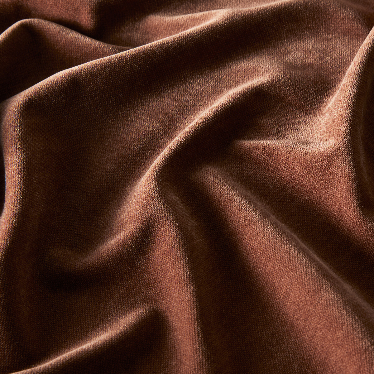 LA REDOUTE INTERIEURS<br>Cortina de veludo em chenille com ilhós, Calda