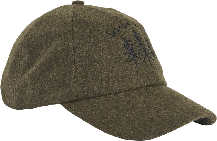 UPFRONT HORIZON Woolen Dad Cap Dk green