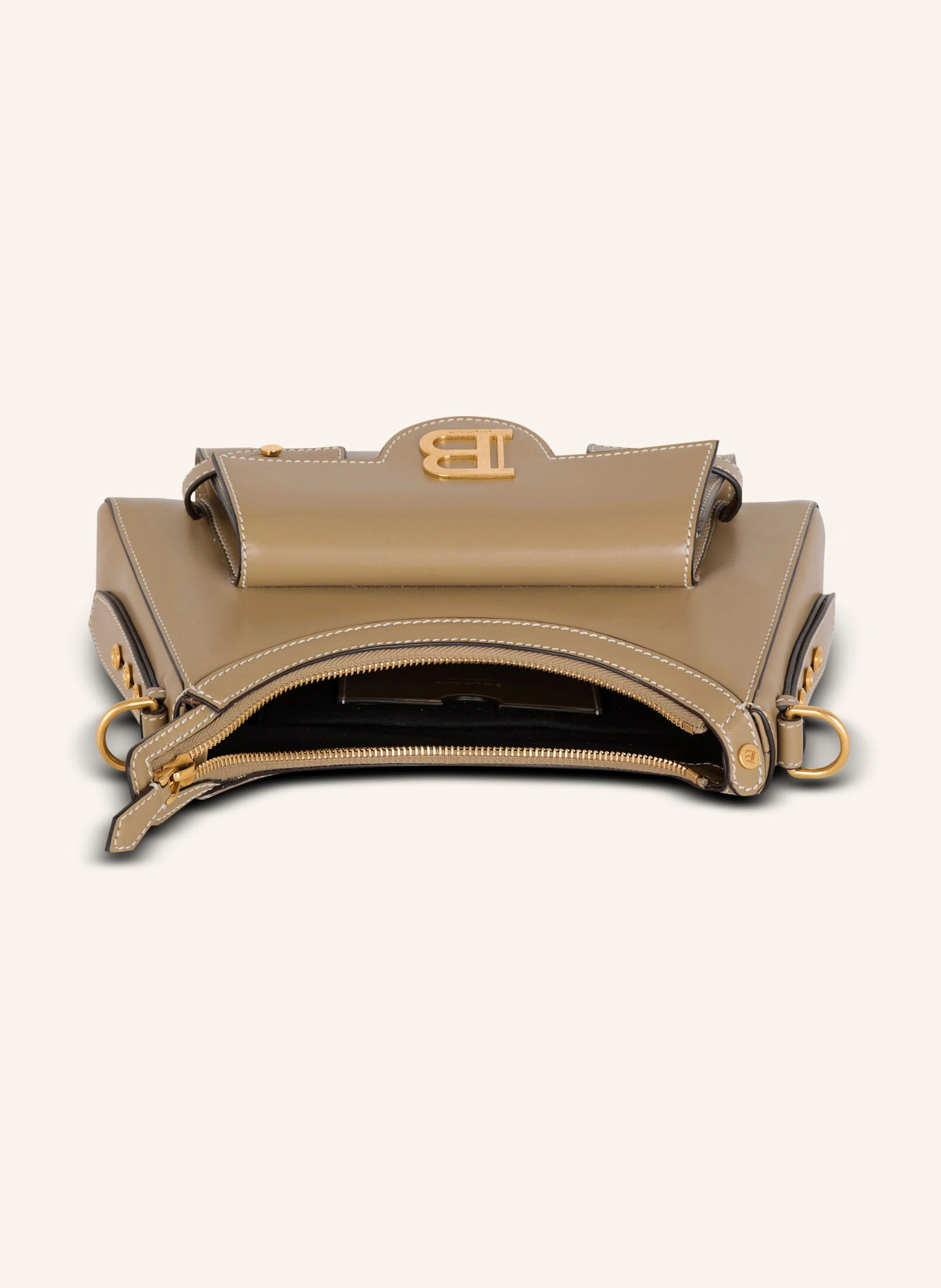 BALMAIN Tasche B-Buzz Hobo aus Kalbsleder