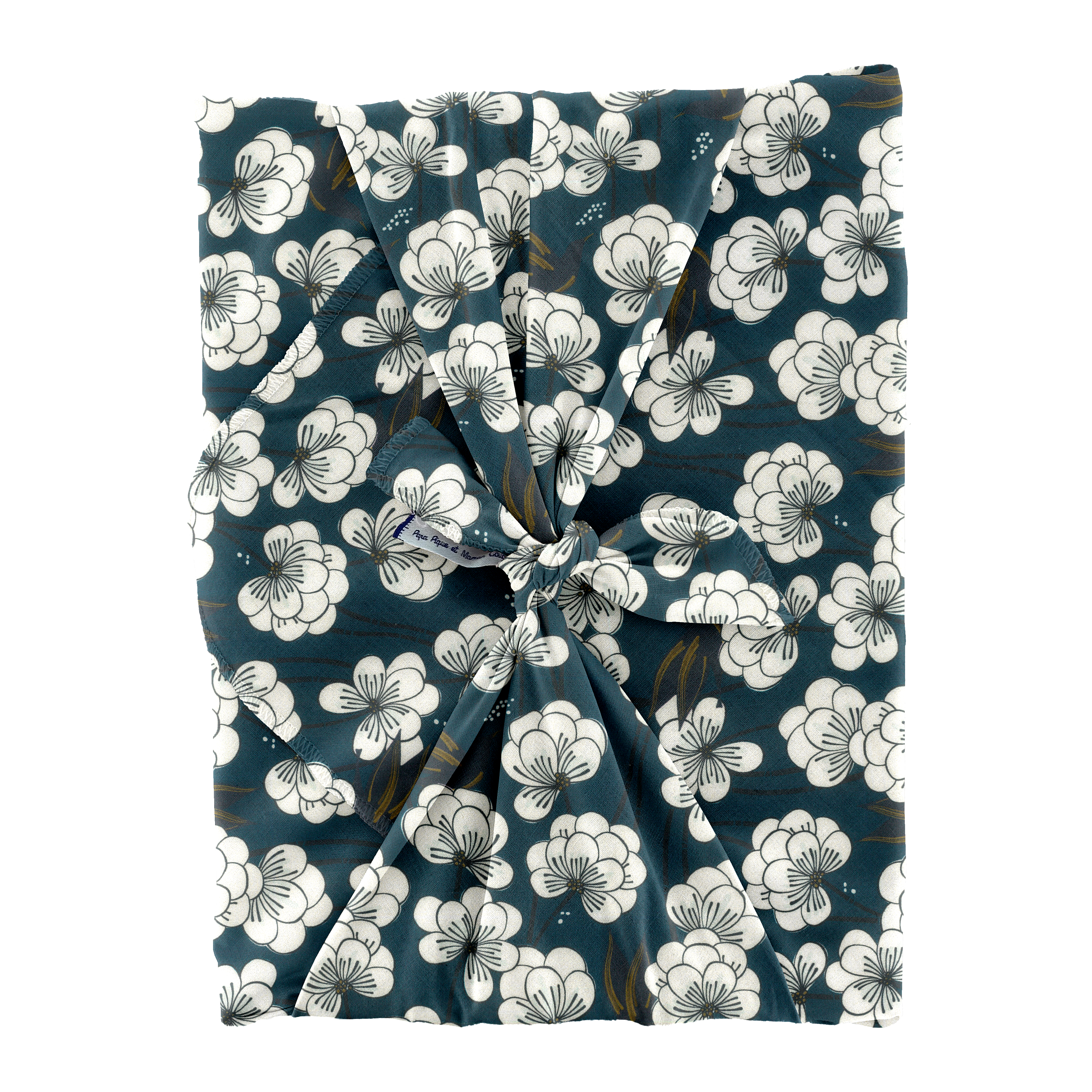 Furoshiki Grand 73 X 73 Cm Paradis Bleu