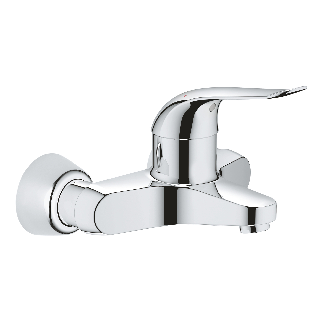 Grohe Euroeco wandkraan m. koppelingen HOH=15cm chroom