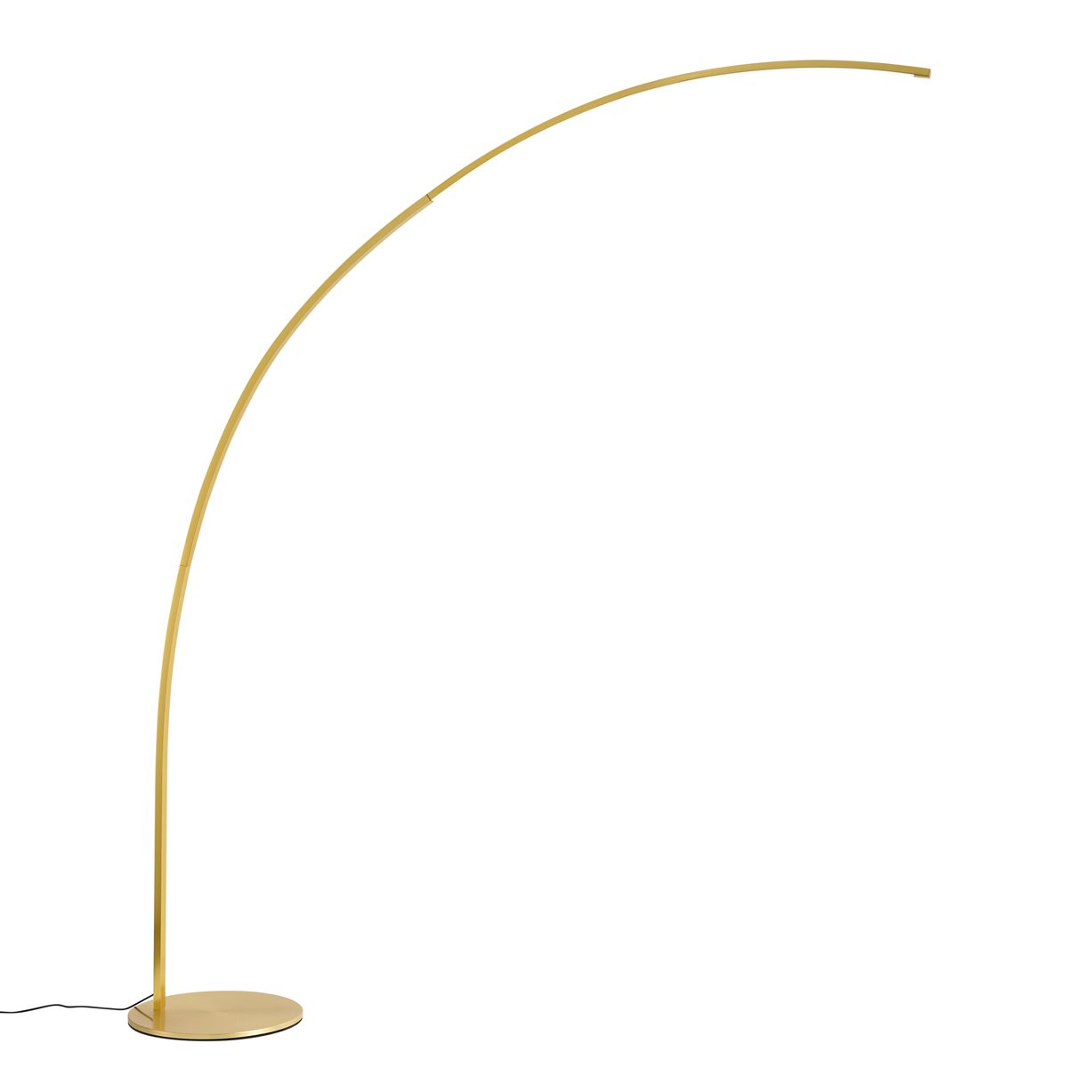 Moderne booglamp messing incl. LED met touch dimmer - Arlow