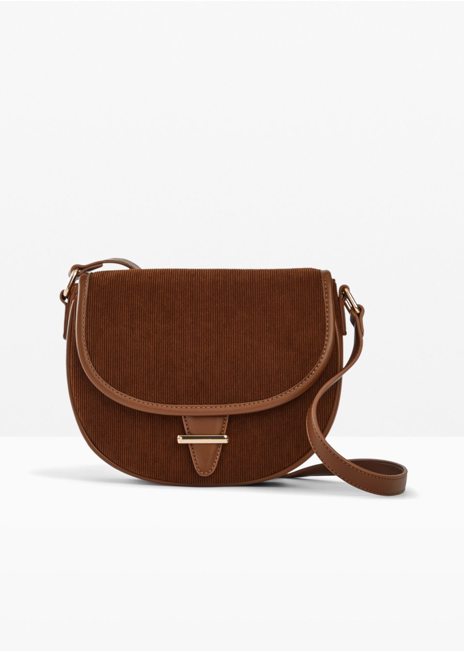 Sac à bandoulière en velours côtelé