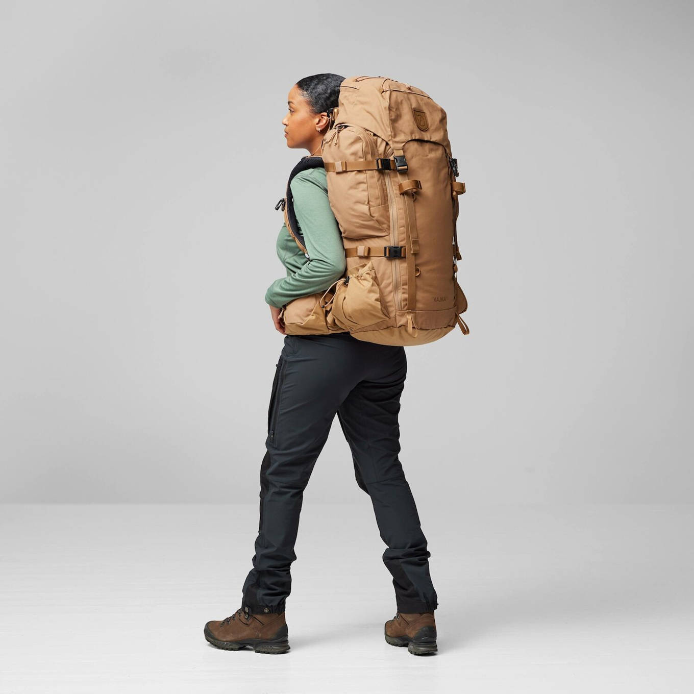 Fjällräven backpack Kajka 55L S/M zwart