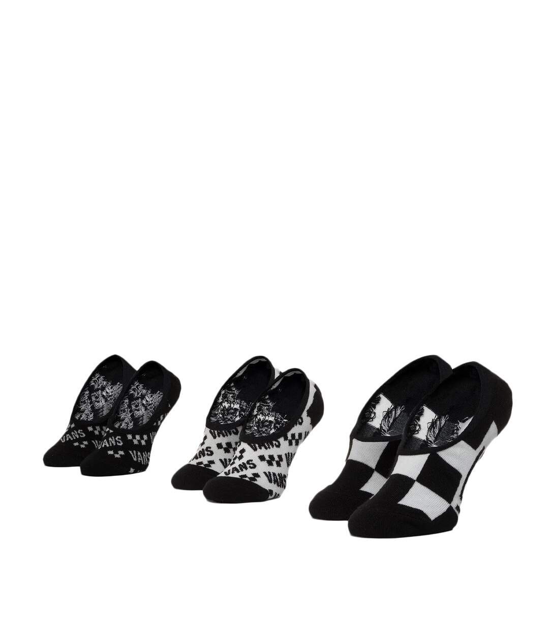 Chaussettes Noires/Blanches Femme Vans Brand Striper