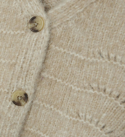 Name It Cardigan - Strik - NmfNetrille - Summer Sand m. Hulm?nst