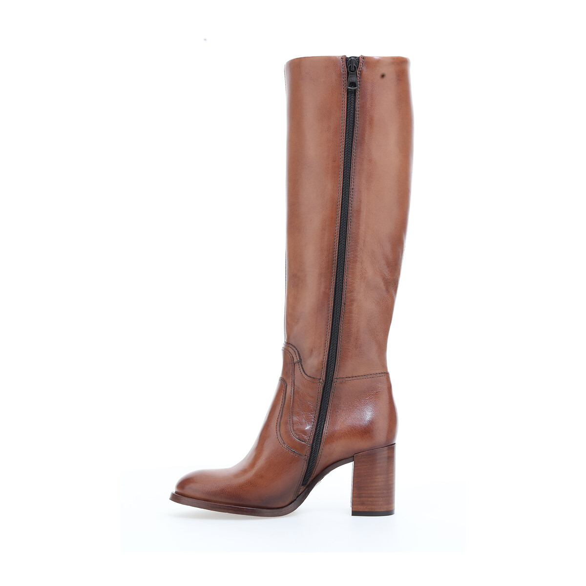 MJUS<br>Botas de couro com salto