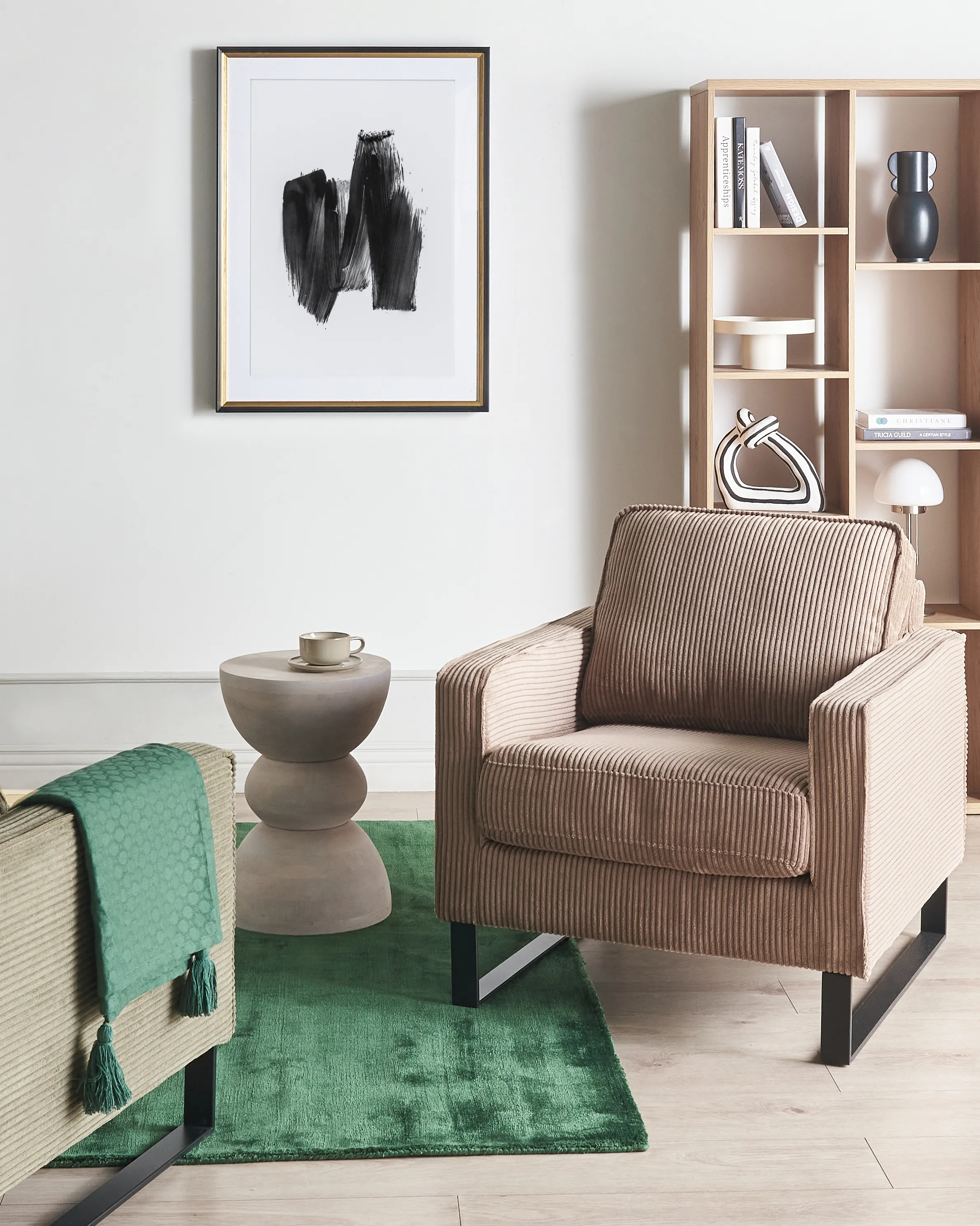 Fauteuil VIND Corduroy Beige