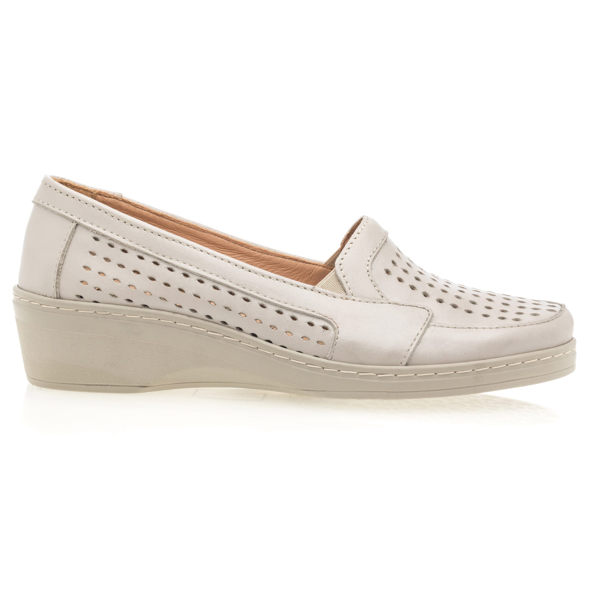 Escarpins pieds sensibles Femme en cuir beige